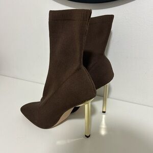ankle sock Boot in Dark Brown